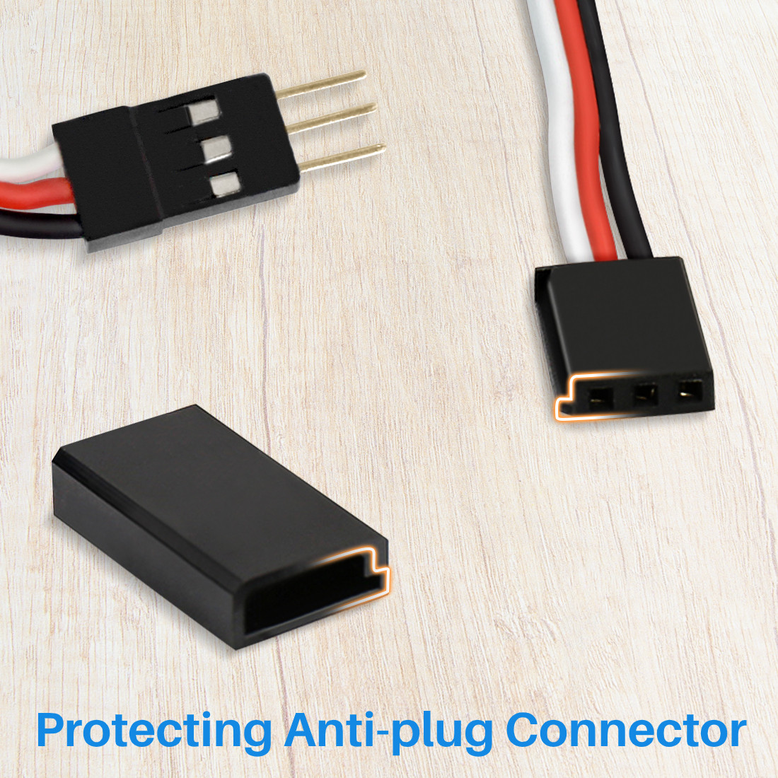 Kalevel 10 Sets Servo Plug Female Male Connector Crimp Pins Kit Servo