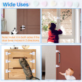Kalevel Child Proof Door Locks Baby Safety Adhesive Locks for Door Lever Handles No Drill Easy to Install Multi Pack