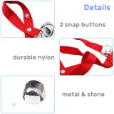 Kalevel Dog Door Bell Training Bells Puppy Doorbells Adjustable with Adhesive Hook Set for Training and Housebreaking Your Doggy Cat - 6 Extra Loud Bells