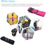 Kalevel 2 Pack Adjustable Travel Luggage Long Cross Strap with Suitcase Add A Bag Strap Travel Suitcase Straps Bag Accessories (Rose Red)