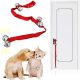 Kalevel Dog Door Bell Training Bells Puppy Doorbells Adjustable with Adhesive Hook Set for Training and Housebreaking Your Doggy Cat - 6 Extra Loud Bells