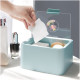 Kalevel Cotton Swab Rounds Holder Bathroom Cotton Pad Organizer Dispenser Plastic Makeup Storage Container with Clear Lid