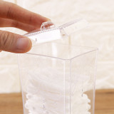 Kalevel Makeup Cotton Holder Cotton Pad Dispenser Acrylic Clear Cotton Organizer Cosmetic Container with lid (Clear)