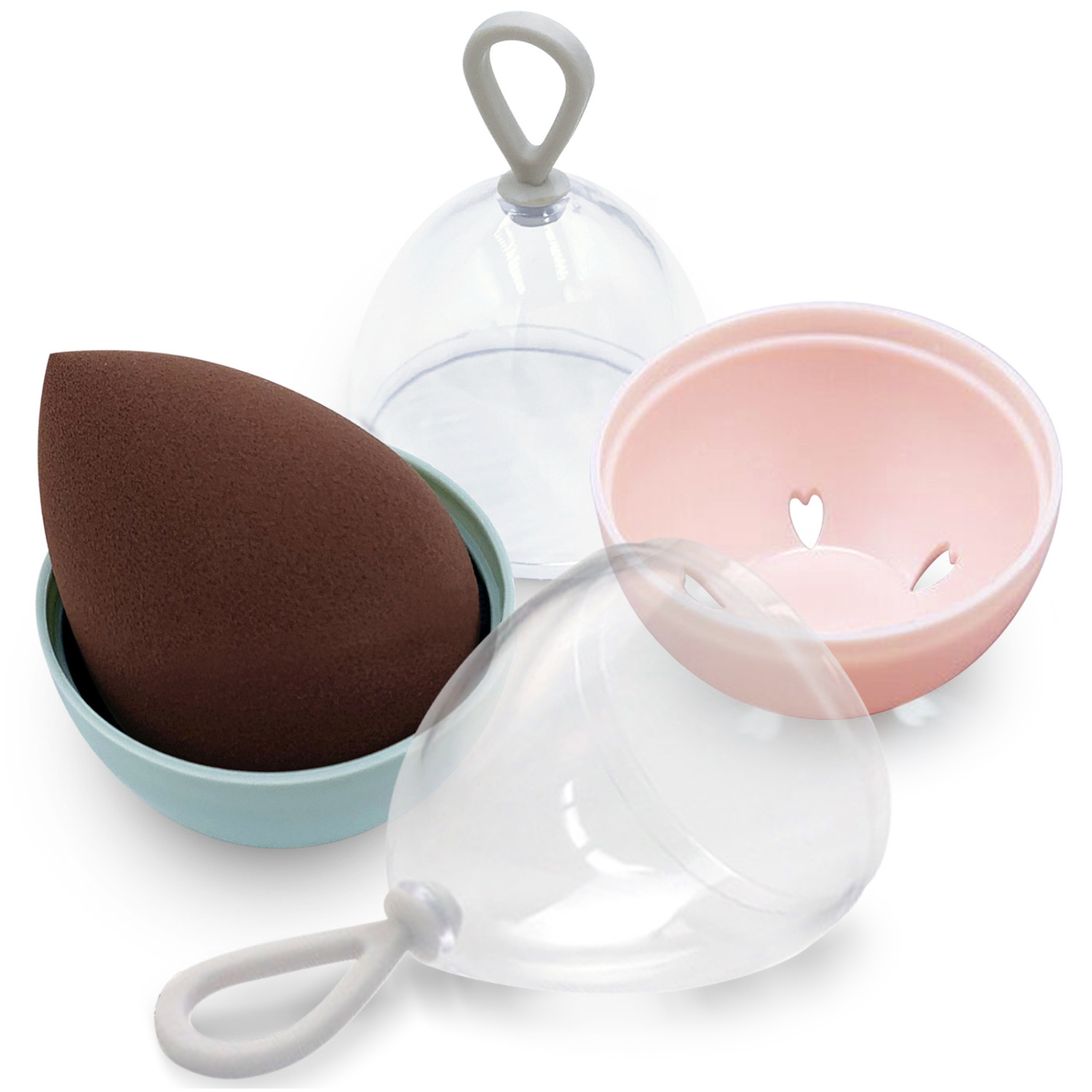 Kalevel Makeup Blender Sponge Holder Container Sponge Travel Case