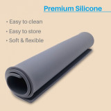 Kalevel Silicone Dog Cat Bowl Mat Waterproof Non Slip Pet Food Tray Placemats with Raised Edges Small Large Medium XL