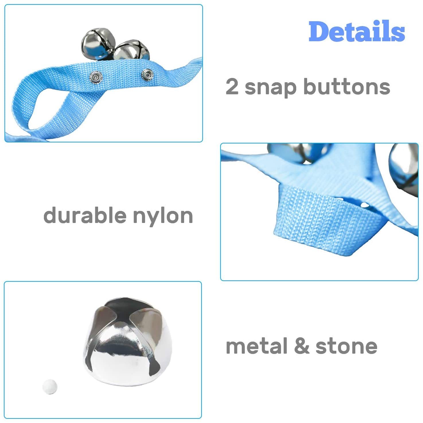 Kalevel Dog Bells Training Door Bell Doggie Puppy Doorbell for Training