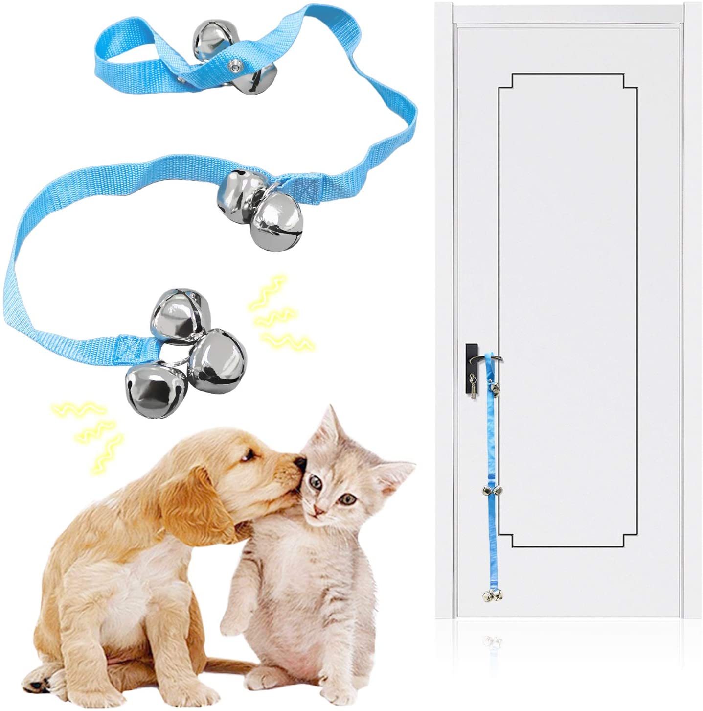 Kalevel Dog Bells Training Door Bell Doggie Puppy Doorbell for Training