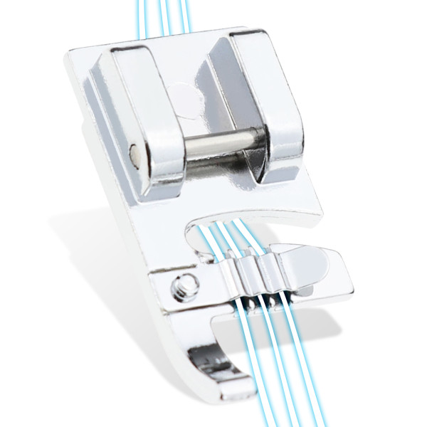 Kalevel Cording Foot Sewing Machine Presser Foot Compatible with Low Shank Snap on Singer,Brother,Janome,Babylock,Juki,Elna