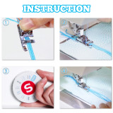 Kalevel Cording Foot Sewing Machine Presser Foot Compatible with Low Shank Snap on Singer,Brother,Janome,Babylock,Juki,Elna