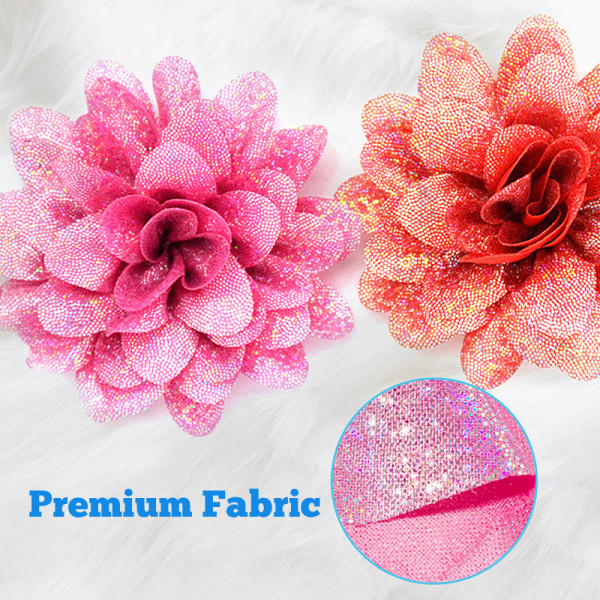 Kalevel 8pcs Dog Collar Flowers Pet Cat Collar Bow Tie Slide Charm