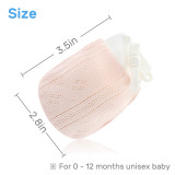 Kalevel 5 Pairs Newborn Baby Mittens No Scratch Infant Cotton Gloves Breathable Baby Mittens with Drawstring for Boy Girl M L