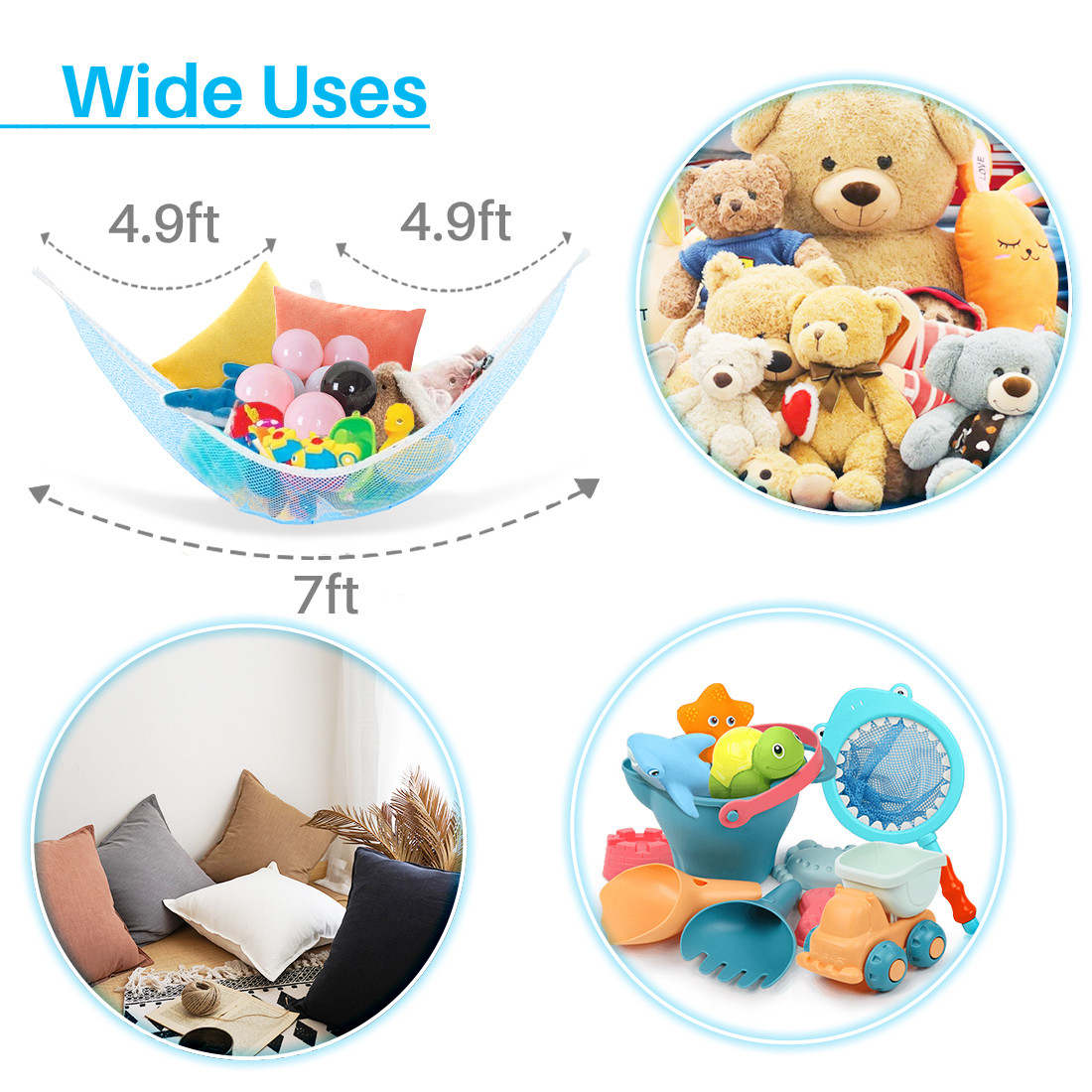 corner net for stuffed animals walmart