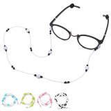 Kalevel Glasses Strap Sunglass Holder Eyeglass Chains and Cords for Women (Black)