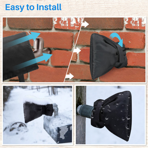 2Pcs Outdoor Faucet Covers for Winter, Faucet Cover for Winter Freeze Prot  NEW!