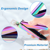 Kalevel Adjustable Acrylic Nail Clipper Stainless Steel Nail Tip Cutter False Nail Trimmer Fake Nail Clipper Nail Cuticle Edge Trimmer Artificial Nail Art Manicure Tools (Rose Gold)