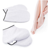 Kalevel Paraffin Booties and Gloves SPA Bath Treatment Set for Hands Feet Wax Therapy Paraffin Hand Feet Wax Mitts Accessories