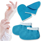 Kalevel Paraffin Booties and Gloves SPA Bath Treatment Set for Hands Feet Wax Therapy Paraffin Hand Feet Wax Mitts Accessories