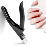 Kalevel Nail Clipper Acrylic Adjustable Nail Tip Clipper Edge Cutter Stainless Steel Manicure Tools No Rust for Adults Nail Salon