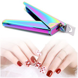 Kalevel Acrylic Nail Clippers Professional Adjustable Artificial Fake False Nail Tip Clipper Cutter Trimmer Manicure Pedicure Sharp Blade Clip Tool Stainless Steel for Salon Home Nail Art