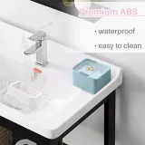 Kalevel Cotton Swab Rounds Holder Bathroom Cotton Pad Organizer Dispenser Plastic Makeup Storage Container with Clear Lid
