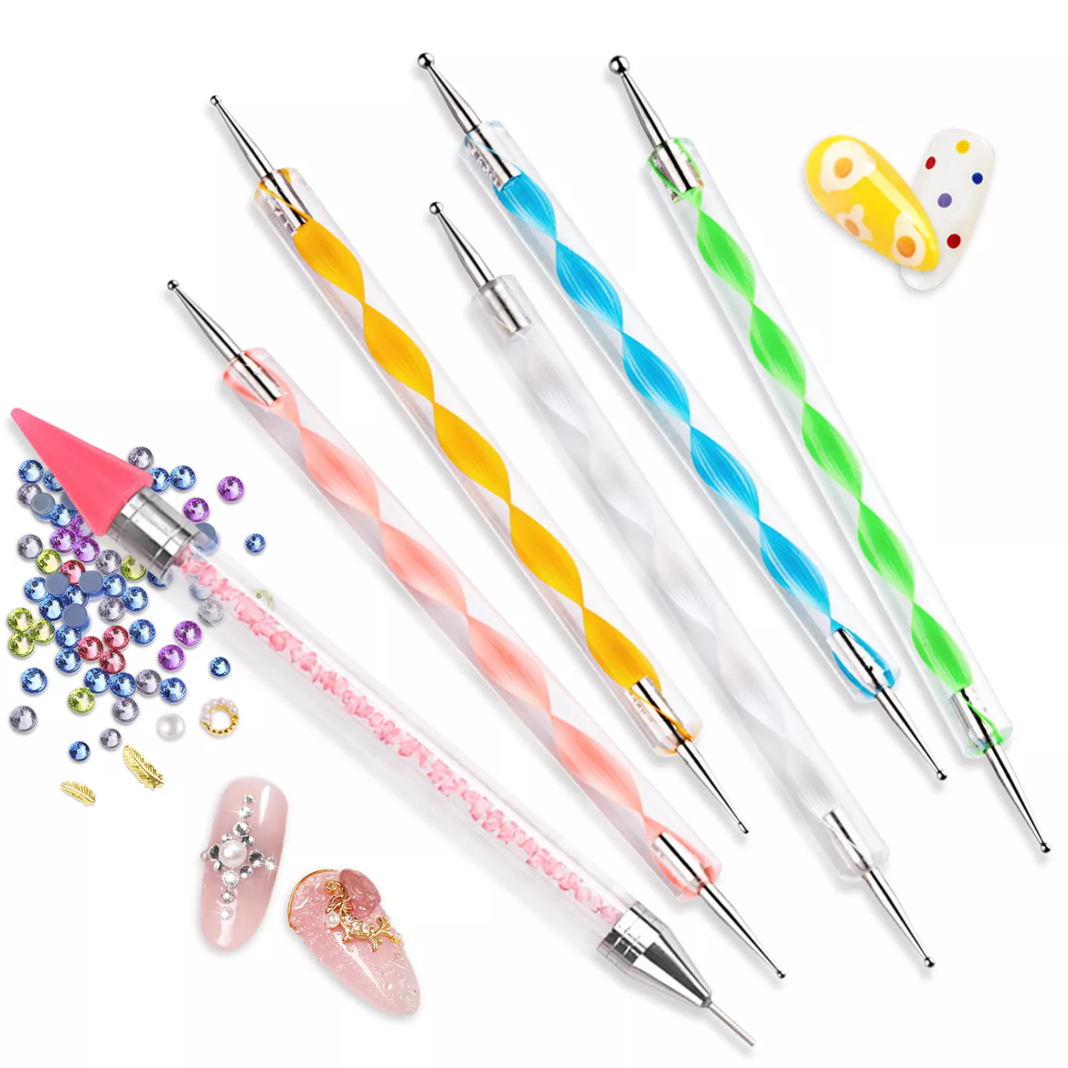 Wax Pencil for Rhinestones Acrylic Handle Dual End Rhinestone