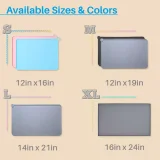 Kalevel Silicone Dog Cat Bowl Mat Waterproof Non Slip Pet Food Tray Placemats with Raised Edges Small Large Medium XL
