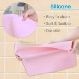 Kalevel Silicone Dog Cat Bowl Mat Waterproof Non Slip Pet Food Tray Placemats with Raised Edges Small Large Medium XL
