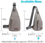 Kalevel Outdoor Travel Crossbody Backpack Casual Shoulder Chest Bag Men Women