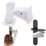 Kalevel Child Proof Door Locks Baby Safety Adhesive Locks for Door Lever Handles No Drill Easy to Install Multi Pack