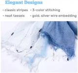 Kalevel Large Scarf Lightweight Wrap Shawl Polyester Travel Thin Scarves Women