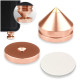 Kalevel Isolation Stand Foot Cone Shockproof with Base Pad Feet Mat Double Sided Adhesive for Audio Speakers Amplifier Subwoofers