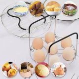 Kalevel Pressure Cooker Rack Trivet Stainless Steel Egg Steamer Rack Stand 6 8 Quart Versatile with Heat Resistant Handles