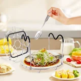 Kalevel Pressure Cooker Rack Trivet Stainless Steel Egg Steamer Rack Stand 6 8 Quart Versatile with Heat Resistant Handles