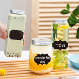 Kalevel Reusable Chalkboard Stickers Waterproof Chalk Labels Removable for Containers Storage Bins Pantry with 2 Erasable Chalk Markers