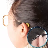 Kalevel Silicone Eyeglass Ear Hooks Grip Holder Sunglasses Temple Tips Anti Slip Soft Glasses Retainer Sleeve Ear Pad (3 Pairs)