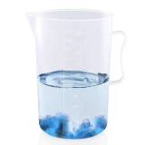 Kalevel Graduated Beaker 500ml 1000ml 2000ml 3000ml 5000ml Clear Plastic Measuring Cups Pitcher Graduated Measuring Beaker Container Lab Kitchen Measuring Cups Tools with Handle and Spout
