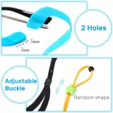 Kalevel Kids Glasses Strap Sunglasses Holder Strap Cord Sports Silicone Eyeglass Retainers Temple Tips Anti-Slip Glasses Ear Hook Grip Lanyard for Boys Multicolored(Set of 20)