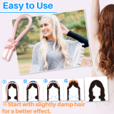 Kalevel Hair Curling Rod Heatless Hair Curler Overnight Hair Rollers Headband Silk with Hair Clip and Scrunchies for Long Hair Soft