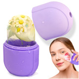 Kalevel Skin Care Ice Roller Beauty Ice Mold Facial Ice Cube Holder Silicone Ice Stick Portable for Women Face Eyes Puffiness Body Massage