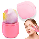 Kalevel Skin Care Ice Roller Beauty Ice Mold Facial Ice Cube Holder Silicone Ice Stick Portable for Women Face Eyes Puffiness Body Massage