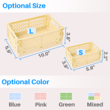 Kalevel Durable Stackable Storage Containers Plastic Storage Baskets Bins Stackable Storage Cube Organizer for Classroom Office Home