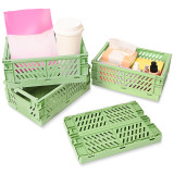 Kalevel Durable Stackable Storage Containers Plastic Storage Baskets Bins Stackable Storage Cube Organizer for Classroom Office Home