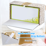 Kalevel Large Tissue Dispenser Box Case Leather Napkin Holder Storage Organizer Refillable Waterproof for Home Kitchen Countertop