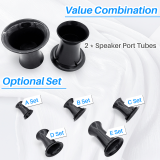 Kalevel 2 Pcs Speaker Port Tube Subwoofer Bass Port Tube Bass Reflex Speaker Box Parts Replacement Accessories Components for Home Car