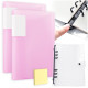 Kalevel 4 Pcs Binder with Plastic Sleeves 40 Pocket Presentation Binder and Ring Binder Cover Protector with Sticky Note for Student