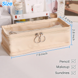 Kalevel 7 Pcs Big Capacity Pencil Case Portable Makeup Pouch Simple Cosmetic Bag Organizers and Storage with Clear Window for School