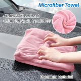 Kalevel 3 Pcs Car Detailing Tools Interior Car Wash Towel Microfiber Car Washing Mitt Cleaning Sponge Scratch Free Set for Wheels