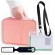 Kalevel 4 Pcs Large Passport Holder Family RFID Blocking Waterproof Passport Wallet Protector Travel Document Organizer and Vaccine Card Holder Combo