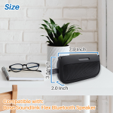 Kalevel Silicone Carrying Case Portable Speaker Case Cover Bluetooth Speaker Accessories Scratch Resistant for Bose Soundlink Flex