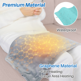 Kalevel Heating Pad Electric Heated Foot Warmer Reusable Pain Relief Pad Christmas Gifts Set Soft Flexible for Hands Hip Cramps Men